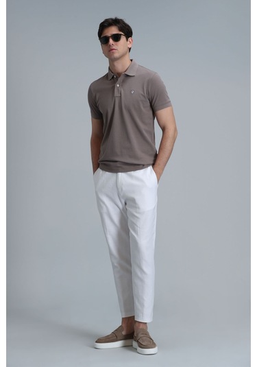 Lufian Erkek Laon Smart Polo T-shirt 111040164 Toprak Vizon Lufian Erkek Laon Smart Polo T-shirt 111040164 Toprak Vizon