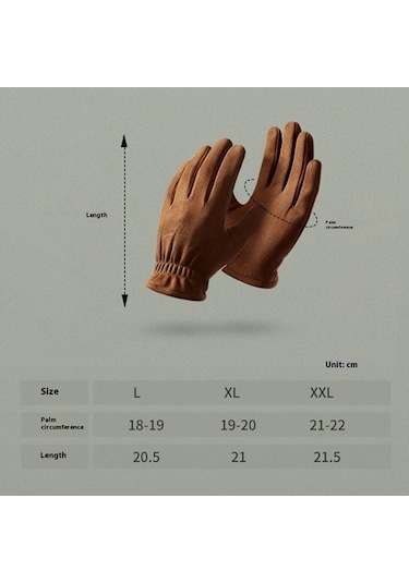 Trendooze Tam Süet Sıcak Parmak Kış Golovejoy Erkek Eldiveni Eldiven Ekran Dy55 Dokunmatik Deve Çift Butu Bisiklet 1 Ts Devetüyü