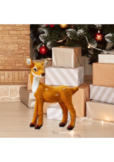 Pazly Yılbaşı Tatil Süsü Suntek Geyik Dekoru Dekorasyonları 10cmx4.5cmx12.5cm Jj