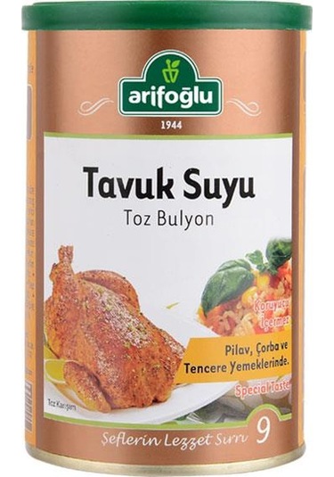 Arifoğlu Tavuk Suyu Toz Bulyon Teneke 250 G