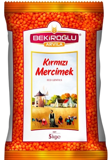 Bekiroğlu Arvila Kırmızı Mercimek 5 KG
