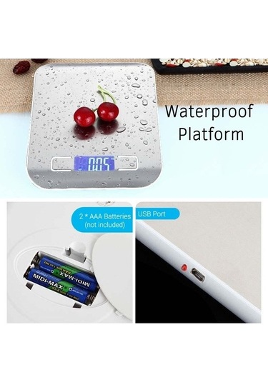 Ulzyvf Createtech Terazisi Terazi Terazi Taşınabilir Profesyonel Mutfak Mini Hassas Elektronik Dijital Kp Gümüş Gümüş