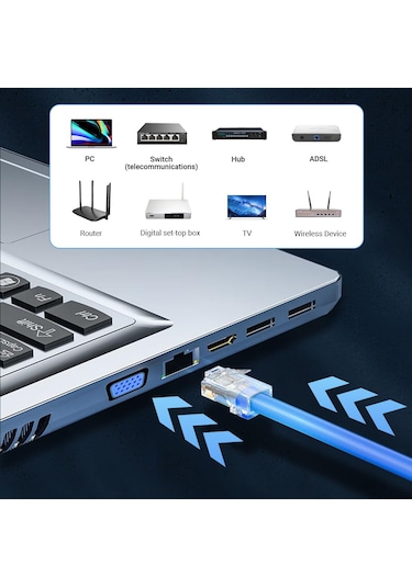 100 Adet - Rj45 Cat5 Cat6 Konnektör Network Jak Jack Ethernet Uç