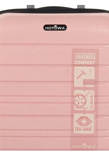 Hotowa Gold PP Valiz 8010 Pembe TSA Kilitli Orta Boy Pembe