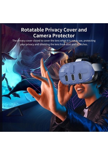 Pazly Jys Jys-mq012 Meta Quest 3 Vr Kılıf, Şeffaf Pc Kapağı, Kamera Lens Koruyucu - Şeffaf Turuncu Küçük Boyutlu Versiyon Şeffaf Turuncu