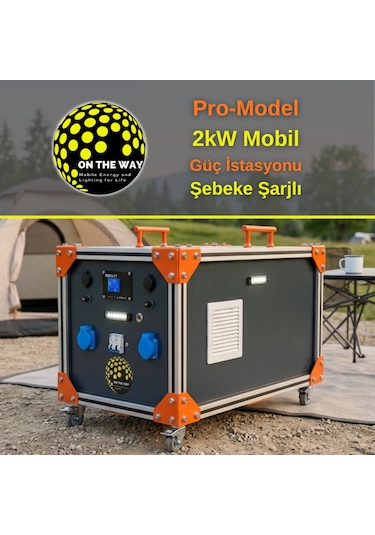 Otw Pro-model 2000w Mobil Güç İstasyonu Lifepo4 Bataryalı Şebeke Şarjlı