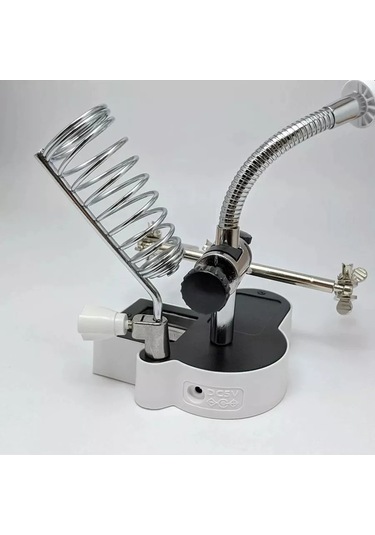 Mylatso Lehimleme İçin Aydınlatmalı Büyüteç Masaya Monte Tutucu Üçüncü El 174976625