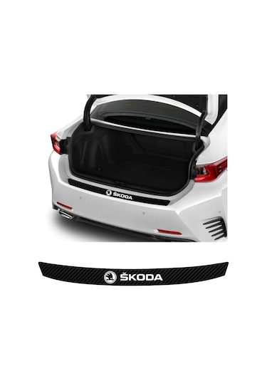 Skoda Roomster Arka Tampon Bagaj Koruyucu Sticker