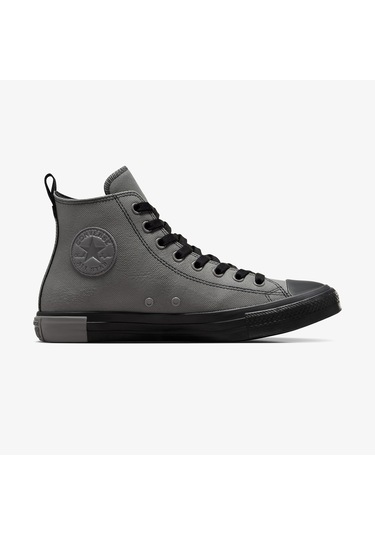 Converse Chuck Taylor All Star Unisex Gri Deri Sneaker Düz A09486c Gri