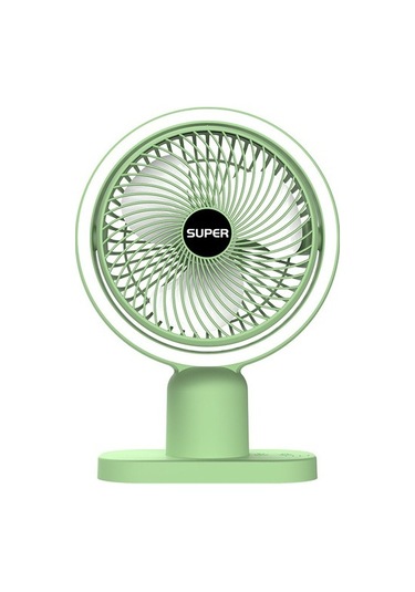 Enjoy Homee Masaüstü Küçük Fan Mini Taşınabilir Şarj Edilebilir Usb Ev Masaüstü Fanı 3x3dw3 Yeşil