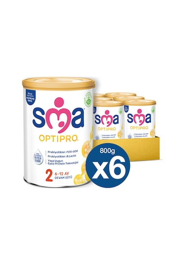 SMA Optipro 2 Probiyotik Devam Sütü 800 G 6 Adet