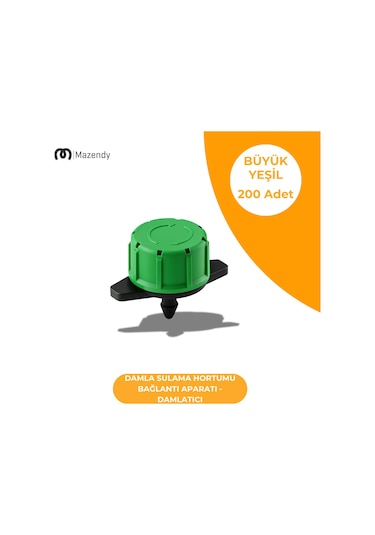 Damla Sulama Damlatıcı - Büyük Yeşil 200 Adet