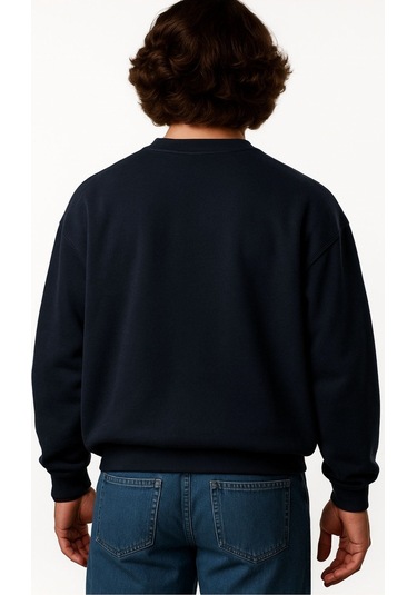 Erkek Büyük Beden 122 Kilo-158 Kilo Arası İçin Uygun Geniş Kalıp Bisiklet Yaka Pamuklu Selanik Kazak Lacivert Erkek Büyük Beden 122 Kilo-158 Kilo Arası İçin Uygun Geniş Kalıp Bisiklet Yaka Pamuklu Selanik Kazak Lacivert