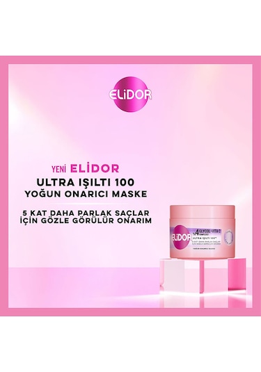 Elidor Yoğun Onarıcı Maske Ultra Işıltı Yoğun Parlaklık 220 Ml X2