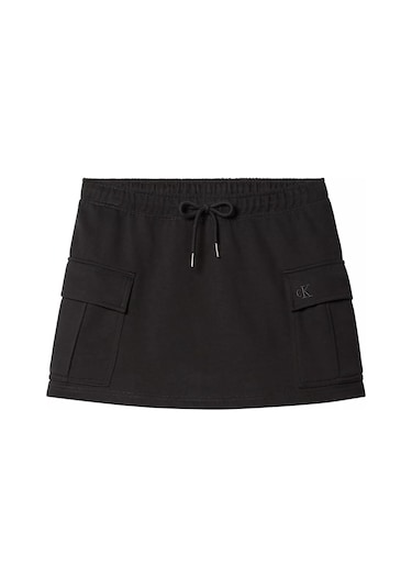 Calvin Klein Kadın Mini Boy Slim Fit Düz Siyah Etek Lv047b268g-ub1-13077
