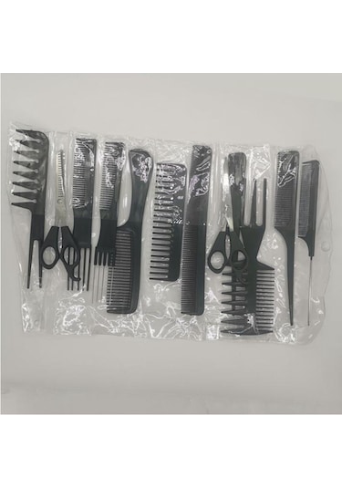Suntek Salon Kuaförlük Berber Saç Fırçası Tarak 14-adet