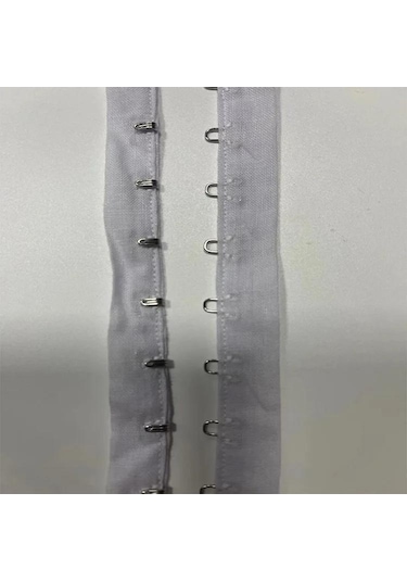 Beyaz 4yard 3,6 Metre 3 Cm Genişliğinde Pamuklu Kumaş Kumaş Siyah/beyaz Gözler Kanca Dokuma Toka Klipleri Elbise Konfeksiyon Aksesuarları