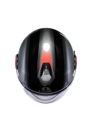 Agv Eteres Levanto Motosiklet Kaskı Gri - Siyah - Kırmızı