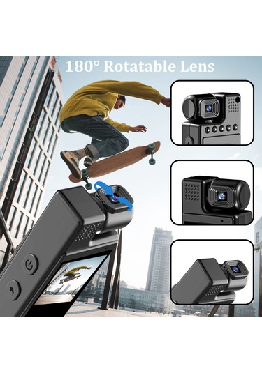 Monyee L9 Mini Kamera: 1080p Hd Görüntü, Gece Görüşü, 180 Döner Lens, Hareket Algılama, Kayıt Ve Fotoğraf Çekimi Dahili Pil