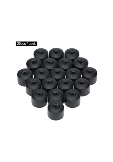 Suofeng 17mm Yıldız Delikli Lastik Vida Toz Koruma Kapağı 20 Adet + 1 Araç, Vw, Audi, Skoda Uyumlu Plastik Malzeme