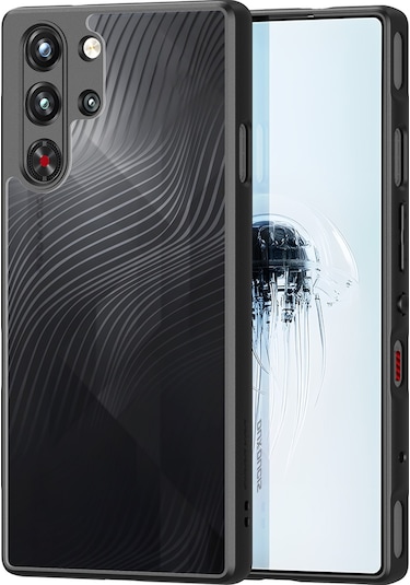 Zte Nubia Red Magic 10 Pro / 10 Pro Dux Ducıs Aimo Serisi Tpu Pc Buzlu Hissediyorum Telefon Kılıfı Siyah Siyah