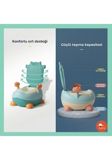 Tuvalet Eğitici Lazımlık - Yeşil