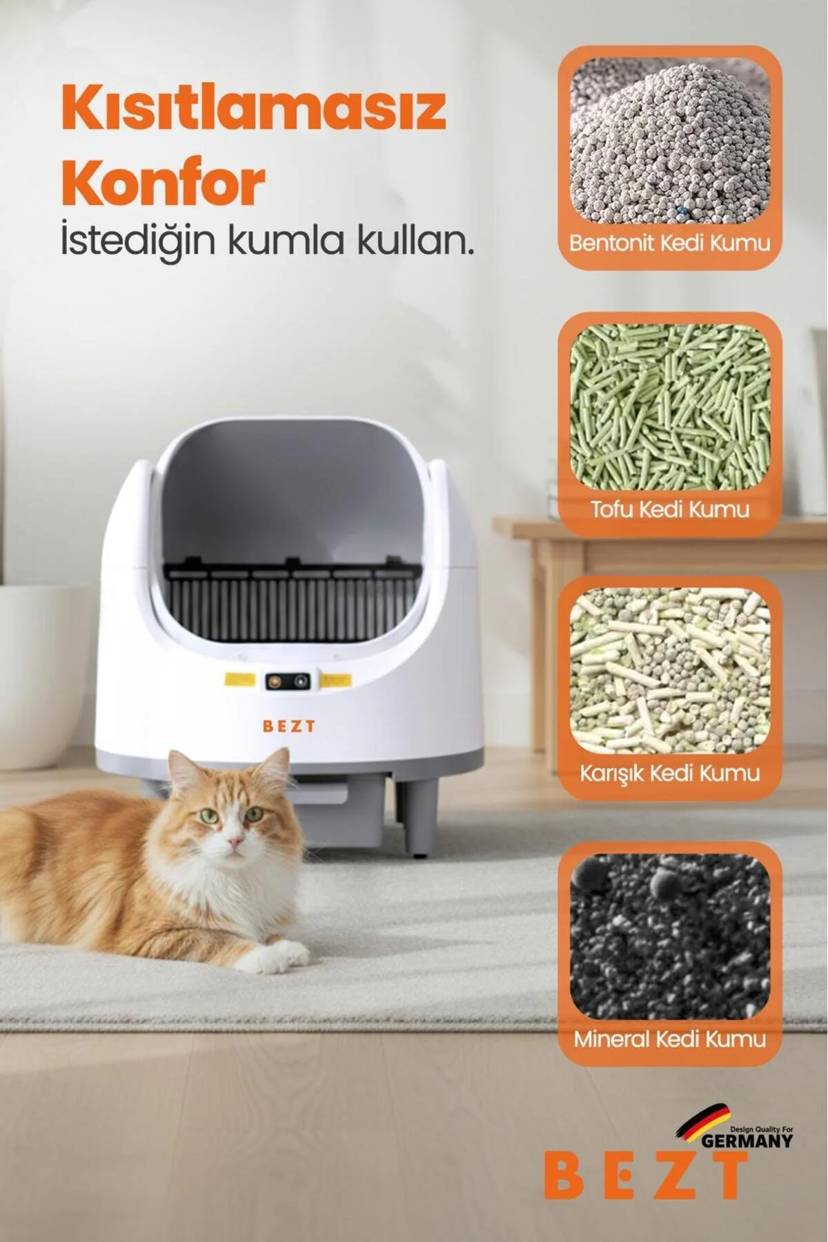 Bezt Pure Cat Otomatik Akıllı Kedi Tuvaleti