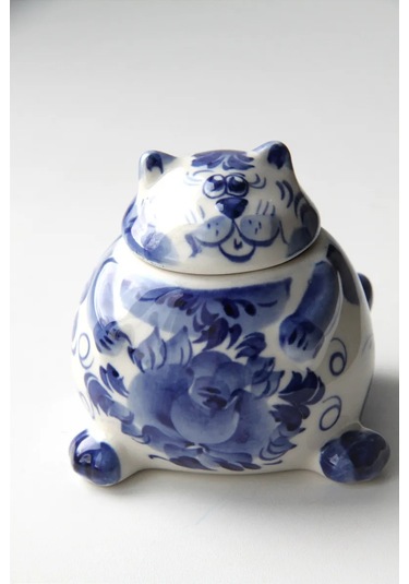 Terehoff Gjel Porselen Tuzluk Kedi 321436561 Mavi