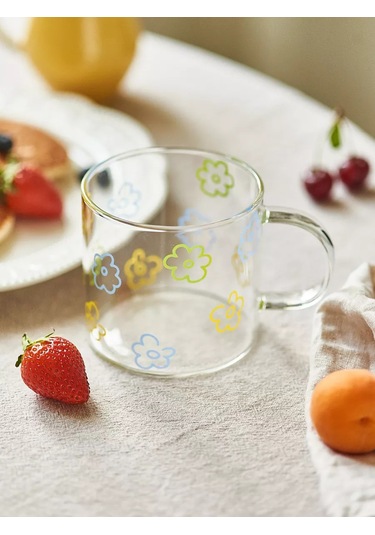 Roomi 450 Ml Borosilikat Cam Bardak Saplı 245079467 Beyaz