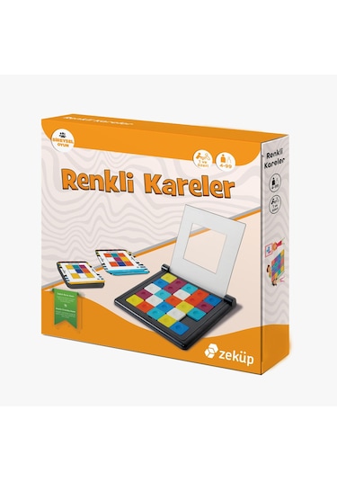 Renkli Kareler Zeka Akıl Strateji Aile Oyunu Oyuncak