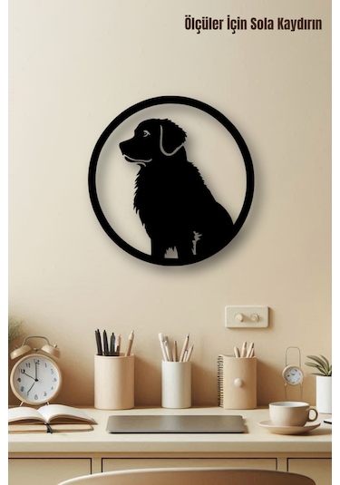 Ahşap Tablo Dekoratif Duvar Süsü Ev Ve Ofis İçin Çoban Köpeği Temalı