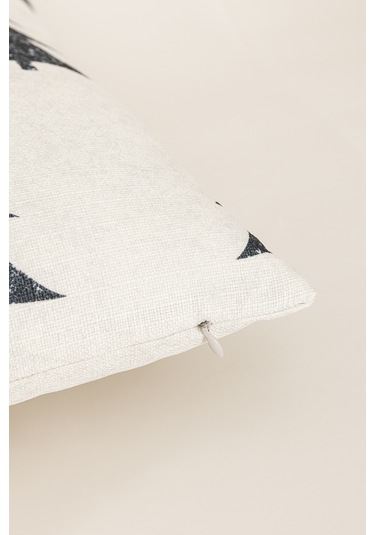 Charm Çam Ağacı Baskılı Krem Kırlent 45x45 35252a Krem