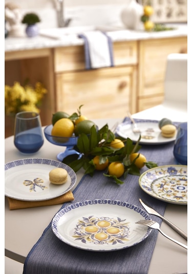 Kütahya Porselen Amalfi 4 Parça 21 Cm Pasta Tabağı 447018