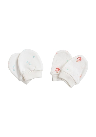 Andywawa Erkek Kız Bebek Eldiven Mint Yeni Doğan 2'li Eldiven Ac23782 Bej
