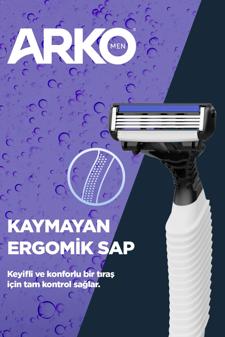Arko Men Pro4 Dört Bıçaklı Tıraş Bıçağı 3 Adet