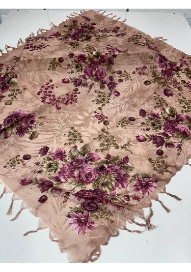 Sökme Boncuklu Pamuk Yazma - 05651 Pudra