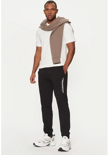 Calvin Klein Splıt Lıne Logo Jogger Siyah