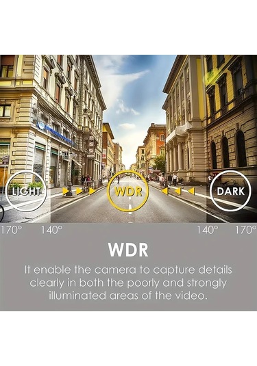 Xuweiwei F410 Dual Lens Kayitci 3 Ips Hd Ekran 170 Genis Aci 1080p 720p Hd Gece Gorusu 24 7 Park Izleme G Sensor