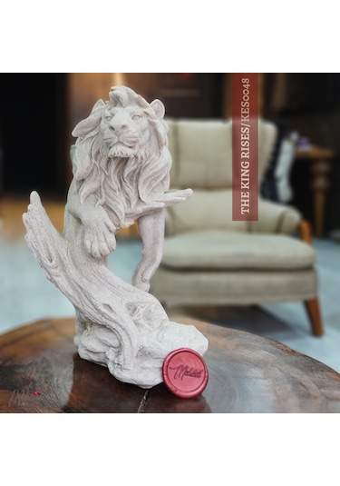 Aslan Kral Heykel Dekoratif Obje Ve Biblo, Masa Dekorasyonu