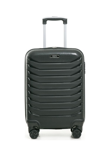 Yefa Pp Polipropilen Kırılmaz Kabin Küçük Boy Valiz Siyah