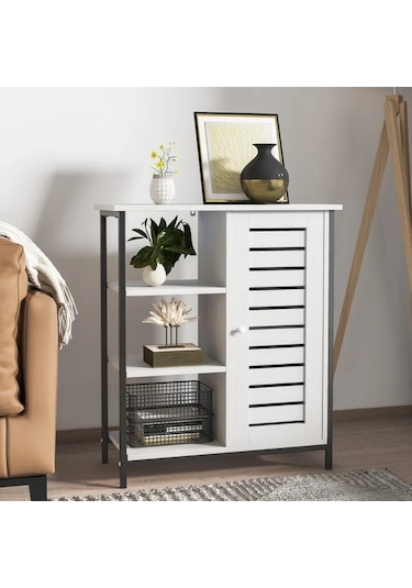 Ağaç Atölyesi – Chiara White Ahşap Dresuar/Dolap/Kitaplık Ceviz