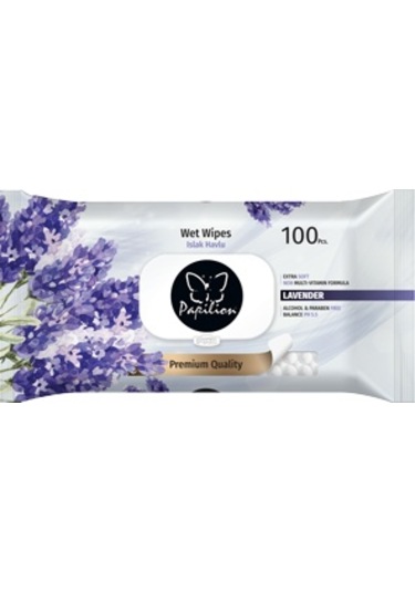 Papilion Lavanta Kokulu Islak Havlu 100'Lü