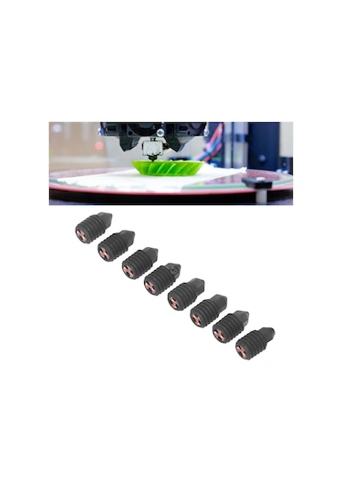 Jeemson Bambu Lab X1c/p1p Uyumlu 8'li Sert Çelik Nozzle Seti - 0.2/0.4/0.6/0.8mm, 500 C Isı Dayanıklı, Hızlı Akışlı 3d Yazıcı Başlığı