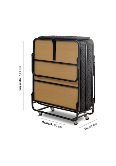 Niron XL Katlanır Yatak | 90x200 Portatif Yatak ve Karyola