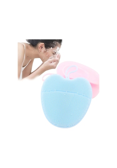 Caş Dekorasyon Mavi Renk Elma Figürlü Yüz Yıkama Aparatı