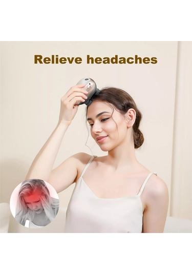 Geekyou Kedi Ve Kişi İçin Elektrikli Saç Derisi Masaj Cihazı - 3d Derin Uygulama, Manyetik Şarj, Ipx7 Su Geçirmez, 10 Dakika Otomatik Durdurma