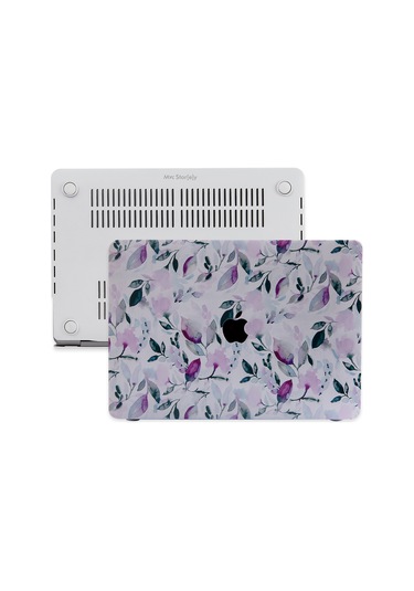 Apple Uyumlu MacBook Air Kılıf Hardcase Touch Id A1932 A2179 A2337 Kılıf Ms97 Beyaz