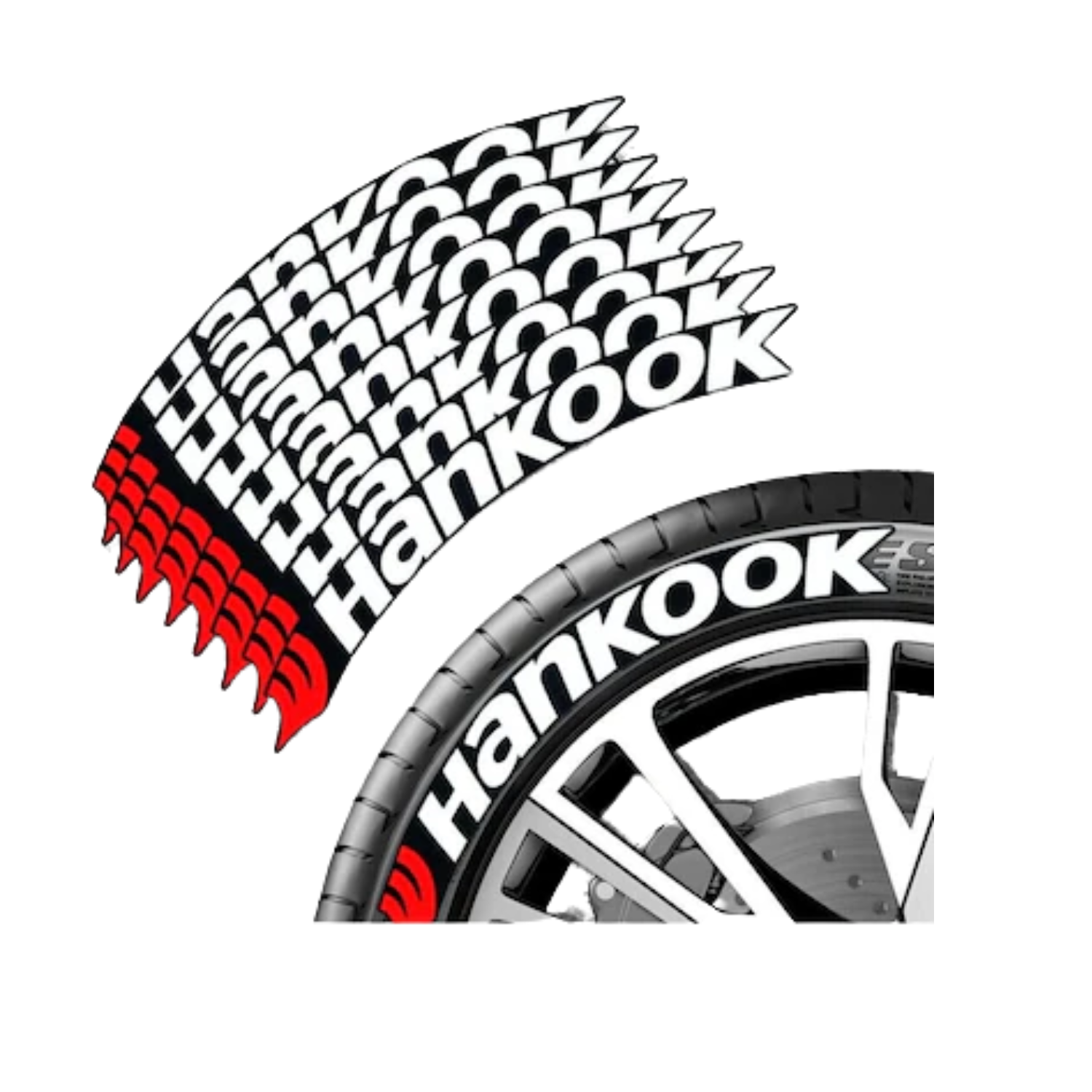 Nk Motors Üniversal Motorsiklet Lastik Yazısı Hankook