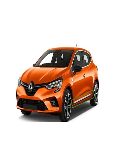 Renault Clio 5 Uyumlu 2019 Ve Üzeri Uyumlu Krom Yan Kapı Çıtası 4 Parça Paslanmaz Çelik