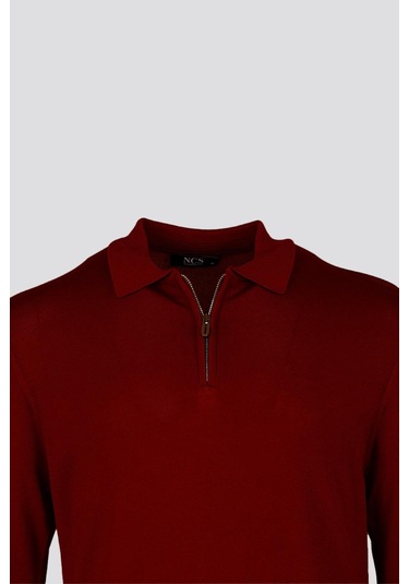 Erkek Triko Polo Yaka Kırmızı 3773 Kırmızı